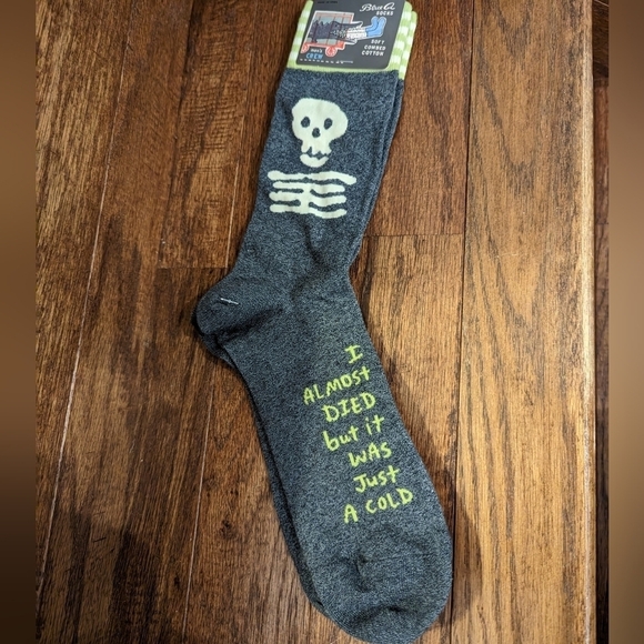 Blu q I almost died socks, blu q socks, Men shoe Sz 7-12 - Picture 6 of 10